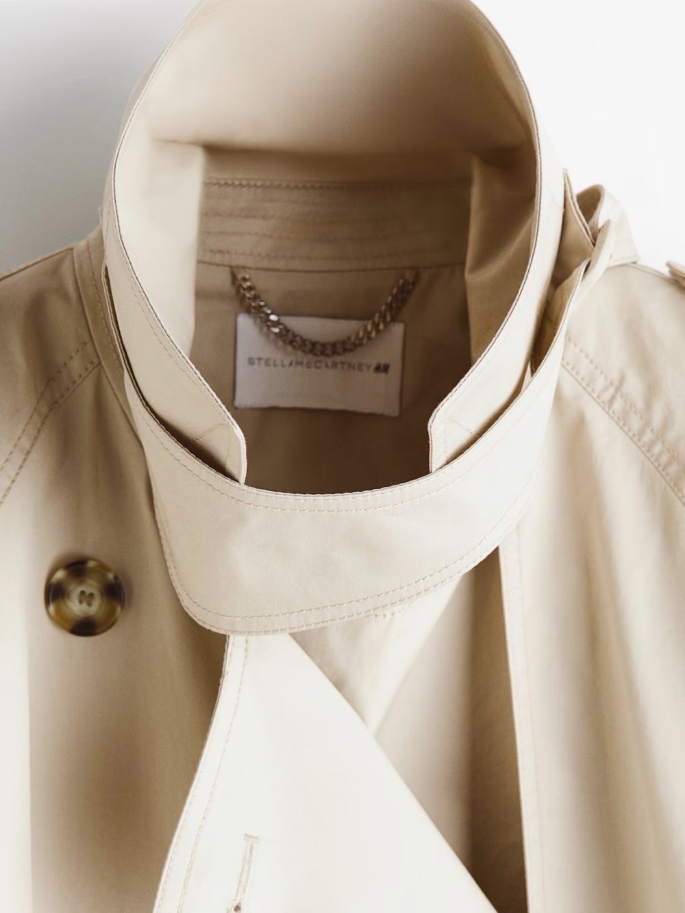 Stella McCartney for HM, Light Beige Double-Breasted Trench Coat - SOLD OUT - Picture 6 of 6